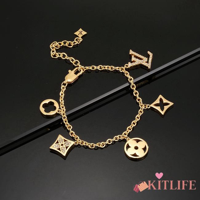 Kitlife Louis Vuiiton Iconic Charms Bracelet Gold - 1
