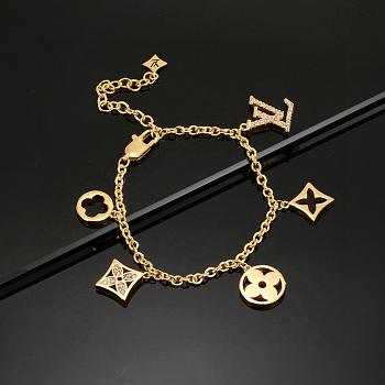 Kitlife Louis Vuiiton Iconic Charms Bracelet Gold