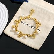 Kitlife Louis Vuitton Monogram Bracelet With Pearl  - 4