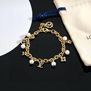 Kitlife Louis Vuitton Monogram Bracelet With Pearl  - 2