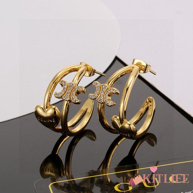 Kitlife Celine Triumph Earrings Gold - 1