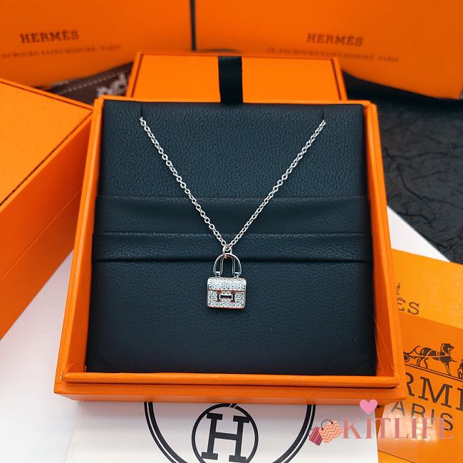 Kitlife Hermes Constellation Bag Silver Necklace  - 1