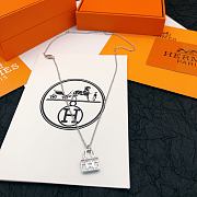 Kitlife Hermes Constellation Bag Silver Necklace  - 6