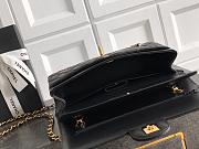 Kitlife Chanel Classic Flap Bag Black Sheepskin, Glass enamel, Gemstones, Silver & gold-colored Metals  15.5x25.5x6.5cm - 3