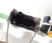 Kitlife Chanel 25C Drawstring Bucket Hobo Bag Dark Brown Glossy Calfskin AS5293 30×26×14cm  - 5