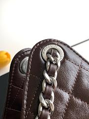Kitlife Chanel 25C Drawstring Bucket Hobo Bag Dark Brown Glossy Calfskin AS5293 30×26×14cm  - 2