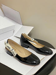 Kitlife Dior J'Adior Ballet Flat Black Patent Calfskin - 1