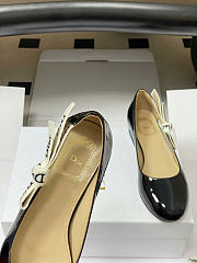 Kitlife Dior J'Adior Ballet Flat Black Patent Calfskin - 5