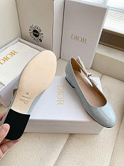Kitlife Dior J'Adior Ballet Flat Light Blue Patent Calfskin - 4