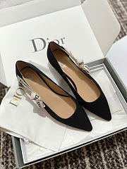 Kitlife Dior J'Adior Ballet Flat Black Technical Fabric - 1
