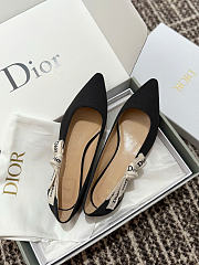 Kitlife Dior J'Adior Ballet Flat Black Technical Fabric - 5