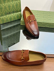 Kitlife Gucci Men Jordaan Brown Leather Loafer - 6