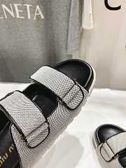 Kitlife Miu Miu Canvas Slides Grey & Black - 6
