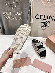 Kitlife Miu Miu Canvas Slides Grey & Black - 5