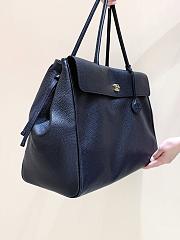 Kitlife Chanel Large Shopping Bag Black Calfskin & Gold-Tone Metal AS6289 33x43x17.5cm - 3