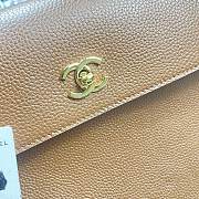 Kitlife Chanel Large Shopping Bag Brown Calfskin & Gold-Tone Metal AS6289 33x43x17.5cm - 2