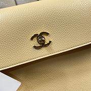 Kitlife Chanel Large Shopping Bag Yellow Calfskin & Gold-Tone Metal AS6289 33x43x17.5cm - 6