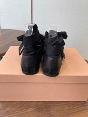 Kitlife Miu Miu Black Nappa And Calf Leather Ballerinas - 5