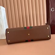 Kitlife Gucci Borsetto Large Boston Bag Brown Leather 86673 38.5x22.5x13cm - 6