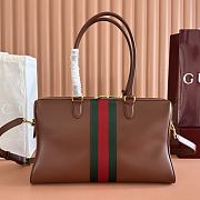 Kitlife Gucci Borsetto Large Boston Bag Brown Leather 86673 38.5x22.5x13cm - 5