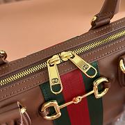 Kitlife Gucci Borsetto Large Boston Bag Brown Leather 86673 38.5x22.5x13cm - 4
