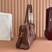 Kitlife Gucci Borsetto Large Boston Bag Brown Leather 86673 38.5x22.5x13cm - 3