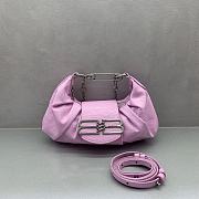 Kitlife Balenciaga Shoulder Bag Small In Pink Arena Lambskin 850729 28x16x5cm  - 1