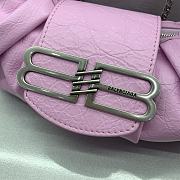 Kitlife Balenciaga Shoulder Bag Small In Pink Arena Lambskin 850729 28x16x5cm  - 4