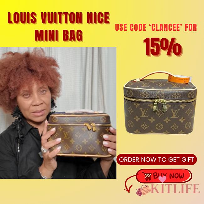 Kitlife Louis Vuitton Nice Mini Bag M44495 20x13.5x12cm - 1