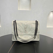 Kitlife Saint Laurent Large Niki Calfskin White Leather Bag 498883 32x24x10cm  - 1