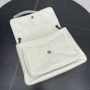 Kitlife Saint Laurent Large Niki Calfskin White Leather Bag 498883 32x24x10cm  - 4