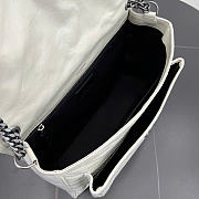 Kitlife Saint Laurent Large Niki Calfskin White Leather Bag 498883 32x24x10cm  - 3