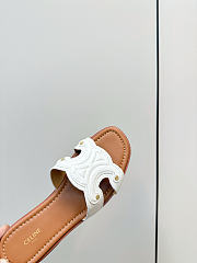 Kitlife Celine Marina Arc de Triomphe Mules White & Brown - 4