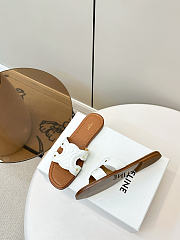 Kitlife Celine Marina Arc de Triomphe Mules White & Brown - 3