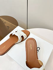 Kitlife Celine Marina Arc de Triomphe Mules White & Brown - 2