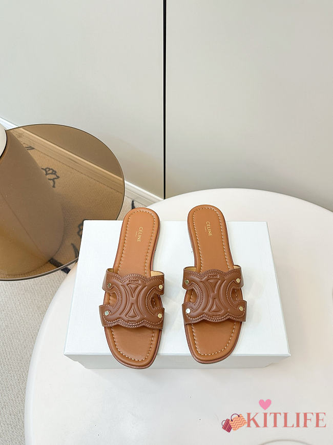 Kitlife Celine Marina Arc de Triomphe Mules Brown - 1