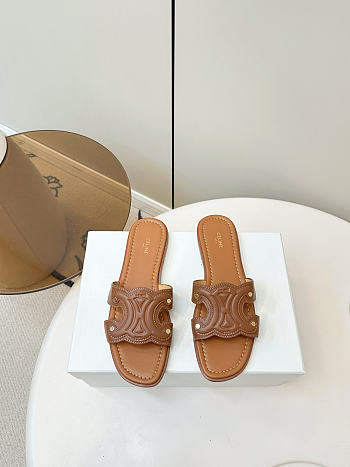 Kitlife Celine Marina Arc de Triomphe Mules Brown