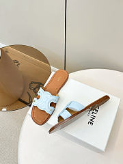 Kitlife Celine Marina Arc de Triomphe Mules Blue & Brown  - 3