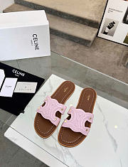 Kitlife Celine Marina Arc de Triomphe Mules Pink & Brown  - 1
