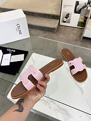 Kitlife Celine Marina Arc de Triomphe Mules Pink & Brown  - 5