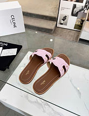 Kitlife Celine Marina Arc de Triomphe Mules Pink & Brown  - 2
