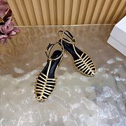 Kitlife Celine Cage Flat Sandal In Gold Goatskin - 4