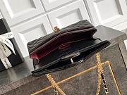 Kitlife Chanel Double C Buckle Flap Bag Black 15.5x25.5x6.5cm - 6