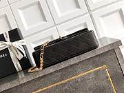 Kitlife Chanel Double C Buckle Flap Bag Black 15.5x25.5x6.5cm - 5