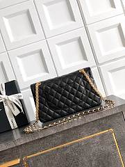 Kitlife Chanel Double C Buckle Flap Bag Black 15.5x25.5x6.5cm - 2