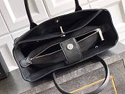 Kitlife Chanel Cerf Small Tote Bag Black Silver Hardware 17.5x32x13cm - 4