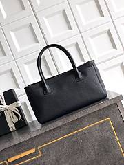 Kitlife Chanel Cerf Small Tote Bag Black Silver Hardware 17.5x32x13cm - 5
