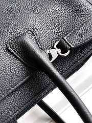 Kitlife Chanel Cerf Large Tote Bag Black Silver Hardware 24x36x14cm - 4