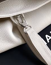 Kitlife Chanel Cerf Large Tote Bag White Silver Hardware 24x36x14cm - 4