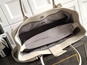 Kitlife Chanel Cerf Large Tote Bag White Silver Hardware 24x36x14cm - 2
